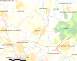 Map commune FR insee code 35024